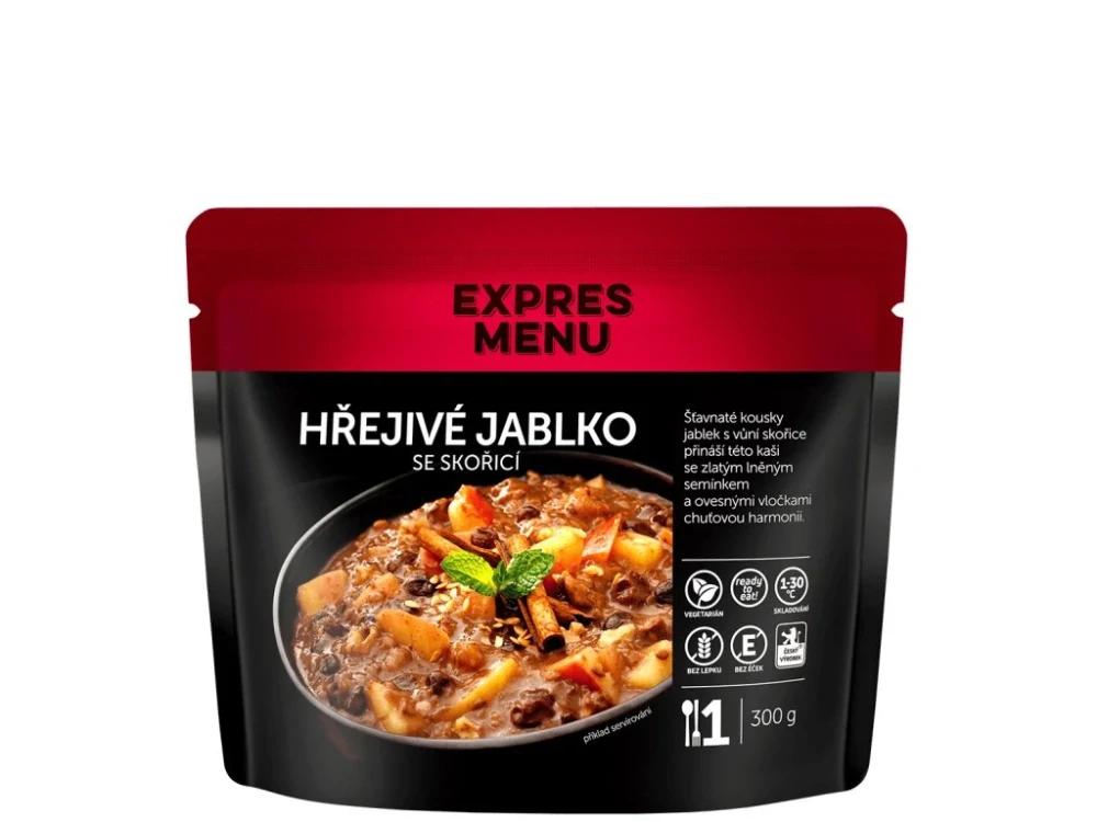 Kaše hřejivé jablko se skořicí