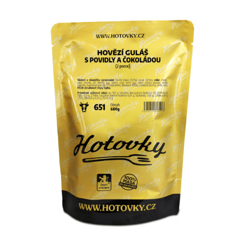 651-Hovězí guláš s povidly a čokoládou 2P