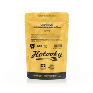 640 Vepřové s krémovou žampionovou omáčkou 2P